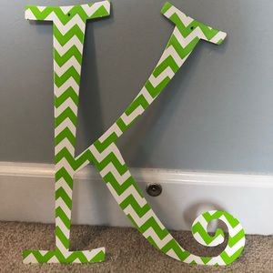 Chevron “K” Decor